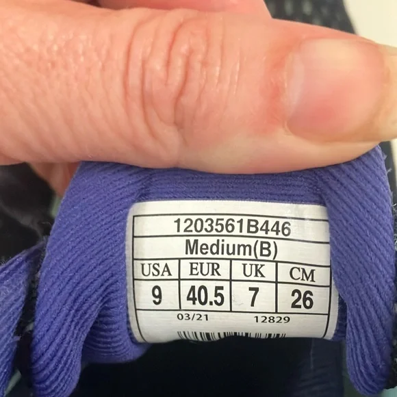 Brooks Ghost 14 Athletic Shoes Navy and Green Mesh Running Footwear - Picture 7 of 11